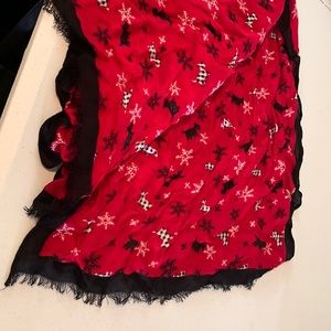 Scarf with Scottie Dogs